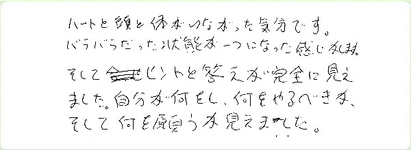 DNAアクティベーションのご感想0033