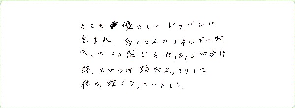 ドラゴンヒーリングのご感想0014