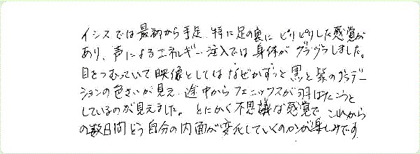 イシスヒーリングのご感想0013