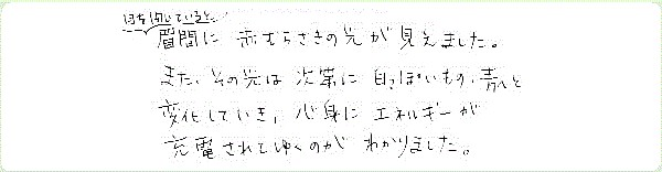 DNAアクティベーションのご感想0114