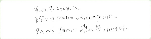 レイキヒーリングのご感想0043