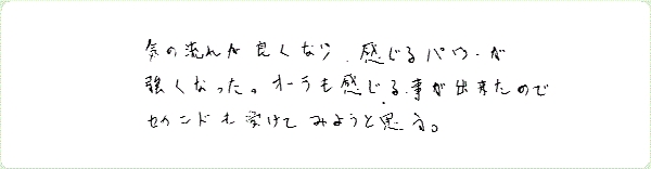 レイキ伝授のご感想0113