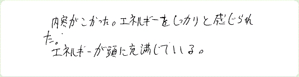 神聖幾何学1のご感想0052