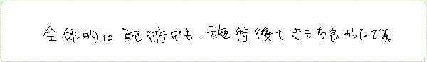 エーテリックサージェリーのご感想0031