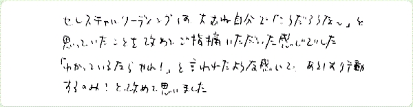 セレスチャルリーディングのご感想0013